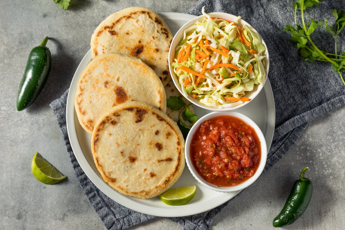 Homemade Salvadoran Corn Pupusas